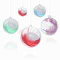 Christmas Clear Baubles Transparent Craft Fillable Ball Plastic Home Decor Wedding Garden Tree Hanging Party Gift Box Decoration